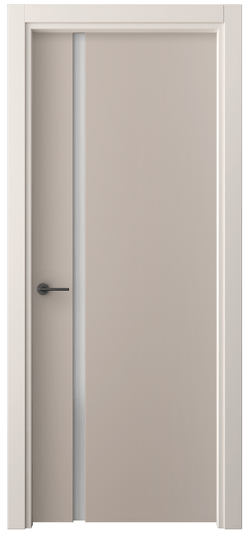Дверь межкомнатная 4222 ПЭСК САТ. Цвет ПЭТ серо-коричневый . Материал ПЭТ. Коллекция Freedom. Картинка.