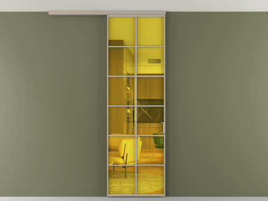 Алюминевая перегородка АЛПР 040.05_АБСК_ПРОЗ ЖЕЛ_new. Цвет Алюминий бисквитный. Материал Алюминий в эмали. Коллекция Перегородка Formato вдоль стены на потолок 1 створка. Фото. Алюминевая перегородка АЛПР 040.05_АБСК_ПРОЗ ЖЕЛ_new. Цвет Алюминий бисквитный. Материал Алюминий в эмали. Коллекция Перегородка Formato вдоль стены на потолок 1 створка. Картинка.