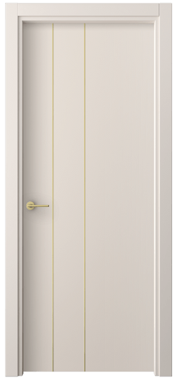 Дверь межкомнатная 4203 ПЭПБ. Цвет ПЭТ пудровый бежевый. Материал ПЭТ. Коллекция Freedom. Картинка.