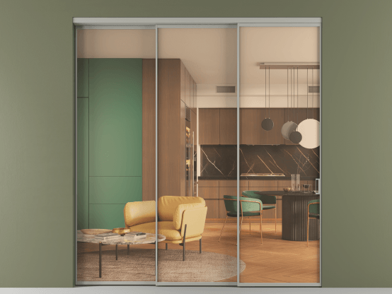 Алюминевая перегородка АЛПР 040.01_АНСР_ПРОЗ ОРАНЖ_new. Цвет Алюминий нейтральный серый. Материал Алюминий в эмали. Коллекция Перегородка Formato внутри проёма 3 створки с синхронным механизмом. Фото. Алюминевая перегородка АЛПР 040.01_АНСР_ПРОЗ ОРАНЖ_new. Цвет Алюминий нейтральный серый. Материал Алюминий в эмали. Коллекция Перегородка Formato внутри проёма 3 створки с синхронным механизмом. Картинка.