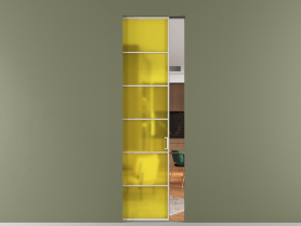 Алюминевая перегородка skr1_04_ Алюминий бежево-серый Сатинированное жёлтое стекло, триплекс, 6мм. Цвет Алюминий бежево-серый. Материал Алюминий в эмали. Коллекция Перегородка Formato скрытый пенал 1 створка. Фото. Алюминевая перегородка skr1_04_ Алюминий бежево-серый Сатинированное жёлтое стекло, триплекс, 6мм. Цвет Алюминий бежево-серый. Материал Алюминий в эмали. Коллекция Перегородка Formato скрытый пенал 1 створка. Картинка.