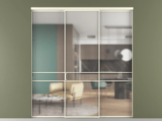 Перегородка Formato внутри проёма трёхстворчатая