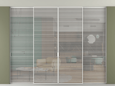 Перегородка Формато внутри проёма скрытое крепление в потолок 4 створки