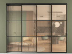 Перегородка Formato внутри проёма телескопик синхро 3