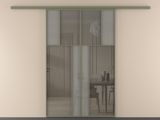 Перегородка Mosaic вдоль стены двустворчатая